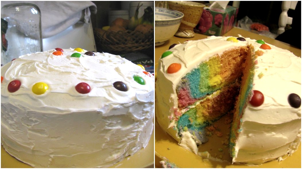 Double Rainbow Cake