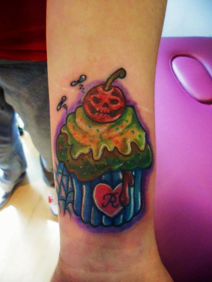 zombie cupcake tattoo by cherryblossomtattoo on DeviantArt