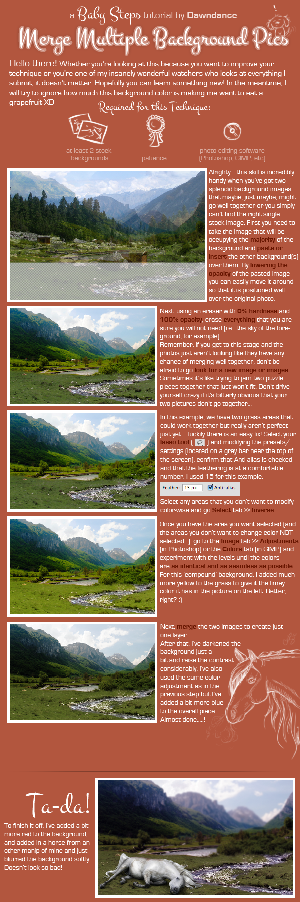 Merge Multiple Background Pics by Dawndance