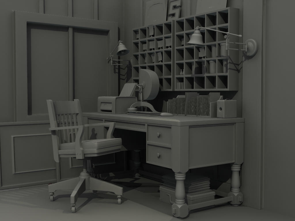 Office Scene Render by TravisHarris on DeviantArt