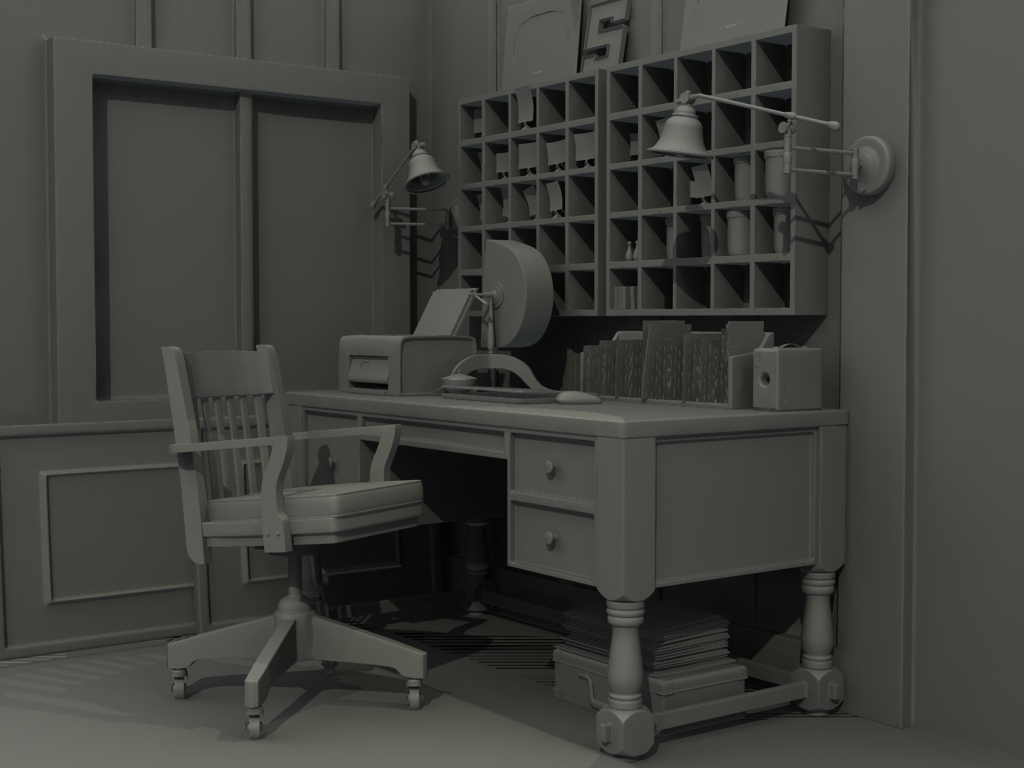 Office Scene Render