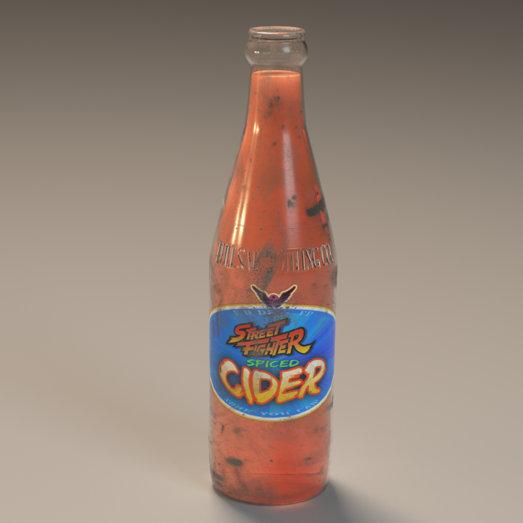 Cider Bottle Beauty Render