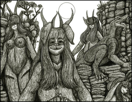 Lizard Boy and the Horned Troll Sisters