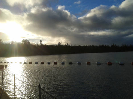 five channel dam,  Au Sable River, MI