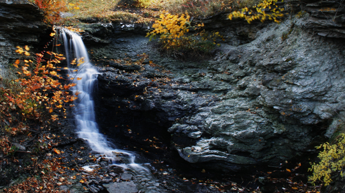 Tiny waterfall