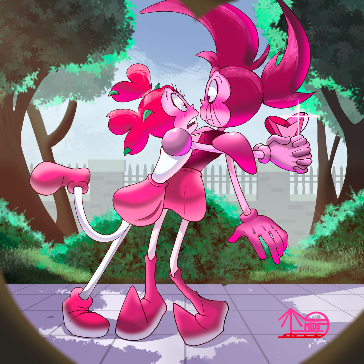 Spinel Puppet Spinel X Spinel (In a Heartbeat Frame) by MetallicDemons on DeviantArt