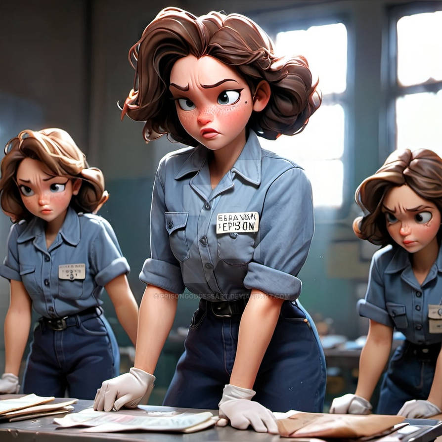 Inmate in work by PrisonGoddessArt on DeviantArt