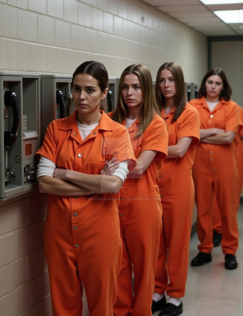 Inmates wait for call by PrisonGoddessArt on DeviantArt