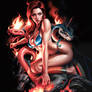 Snakes and a Babe by Shaun Moss