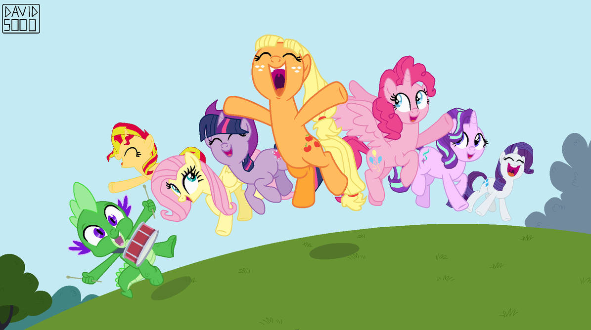 Mlp Base Playing Jump Rope MLP Main Cast and Starlight Glimmer jump Base by CookieChanS2 on DeviantArt