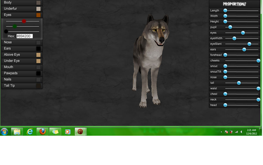 Timber Wolf Front view by PaintedTreasure on DeviantArt