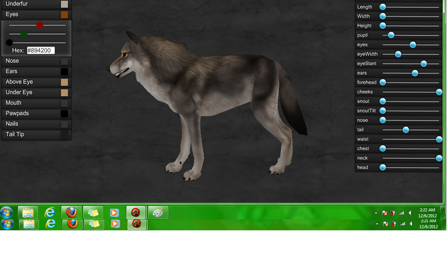 Timber Wolf Side View by PaintedTreasure on DeviantArt