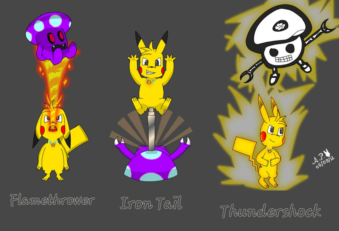 Pokemon Attacks Practice By Axel Pikarizard On DeviantArt