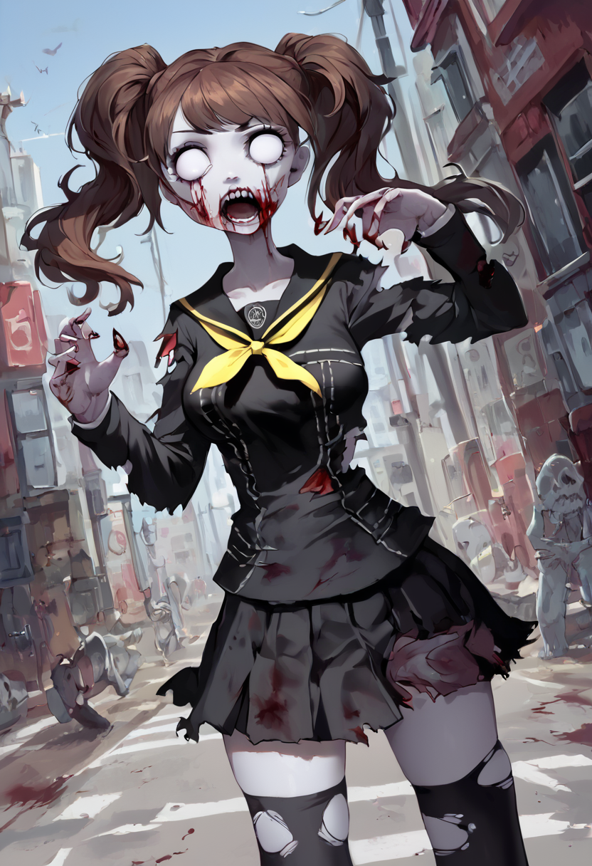 Zombie Rise Kujikawa (Persona 4) by necromancer-77 on DeviantArt