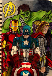 Avengers Doodle