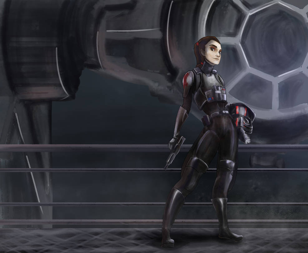 Defector Drawing TIE Pilot Defector (/r/characterdrawing) by SnowdenInk on DeviantArt