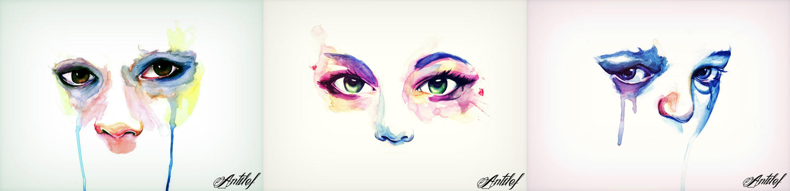 Watercolor tears