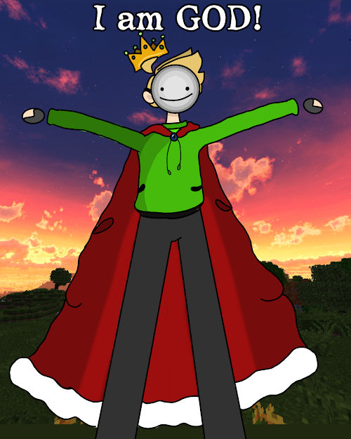 I AM GOD! | Dream SMP Fanart by Abyzzics on DeviantArt