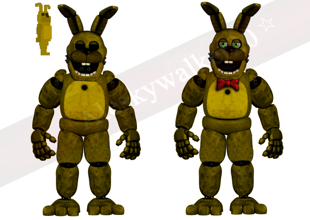 Springbonnie Suit Getting Spring Locks Spare Suit SpringBonnie by aleskywalker20 by aleskywalker20 on DeviantArt