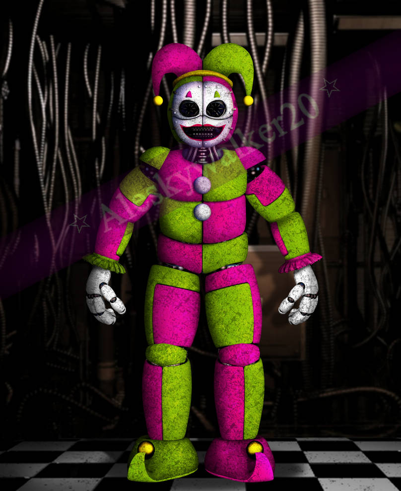 Tales from the Pizzaplex| Jester Suit (Mimic) by aleskywalker20 on