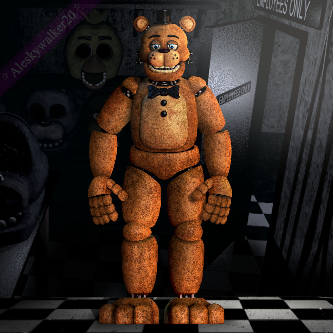 FNaF| Springlock Freddy (Remake) by aleskywalker20 on DeviantArt
