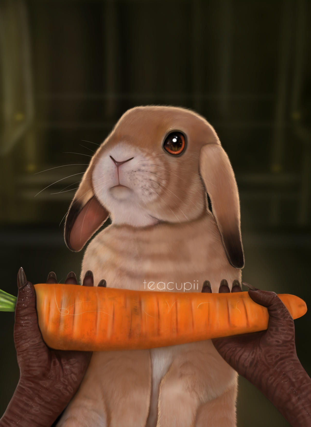 Daisy rabbit by teacupiiArt on DeviantArt