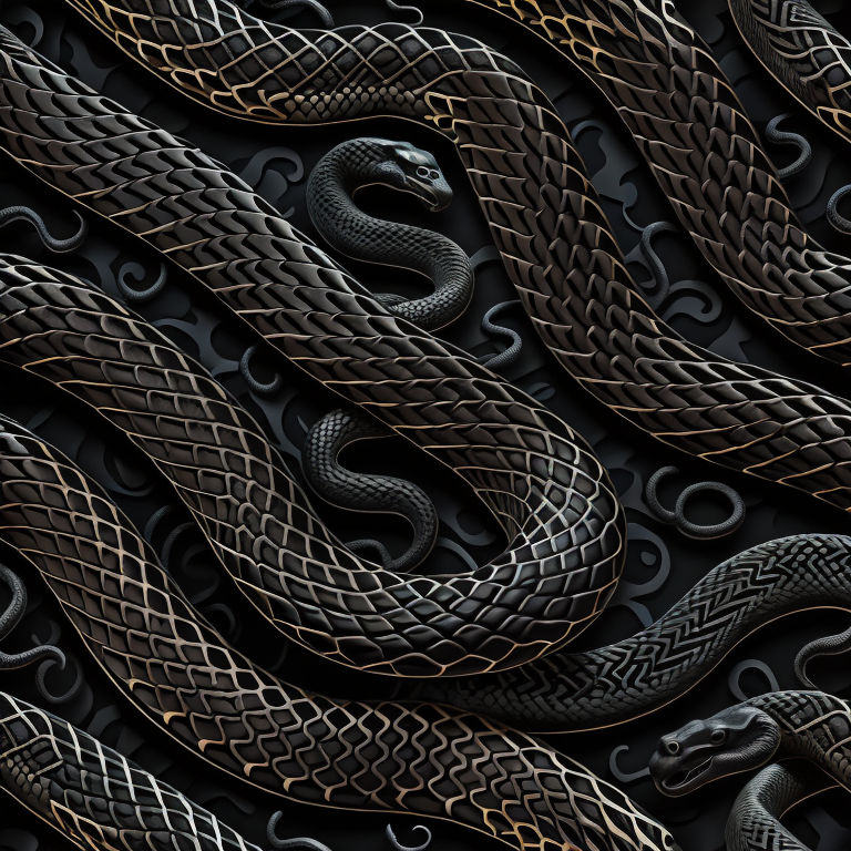 Black Snake Pattern 1 by Devacardian on DeviantArt