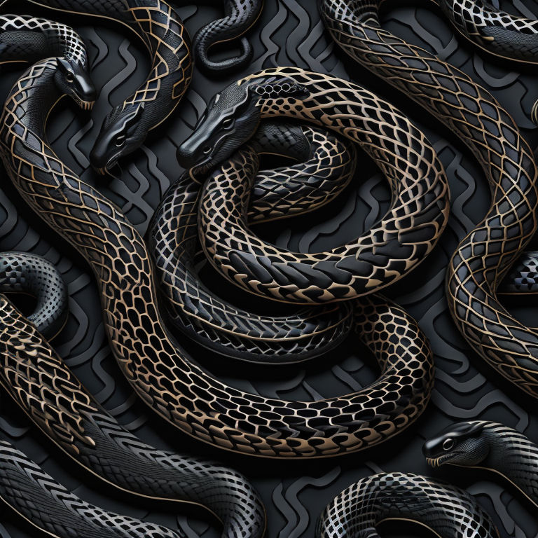 Black Snake Pattern 2 by Devacardian on DeviantArt