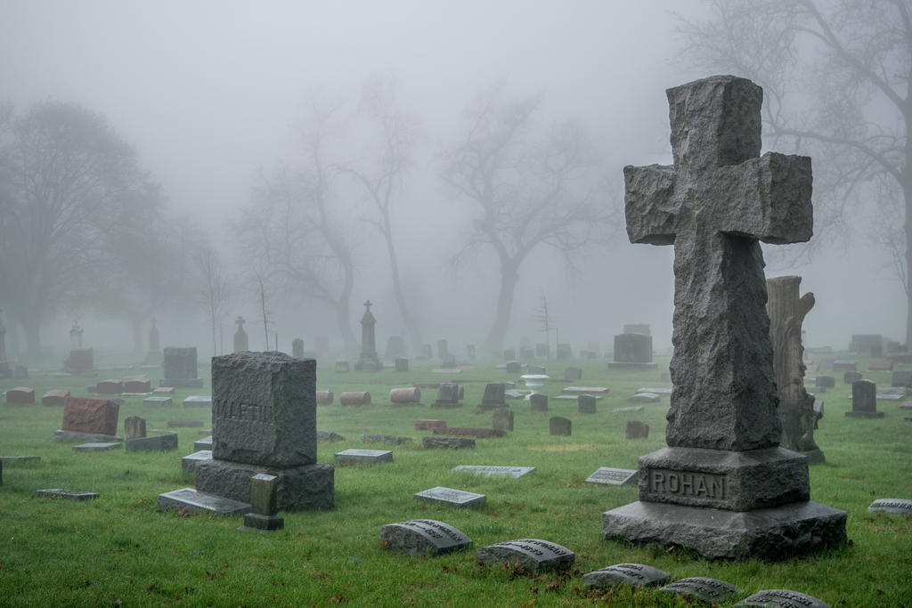 Bad Willow Cemetery Stock