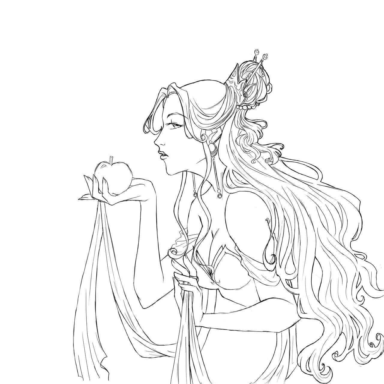 Apple - Lust - Lineart