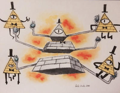 Bill Cipher Inverting Face Bill Cipher by TheGothicHipster on DeviantArt
