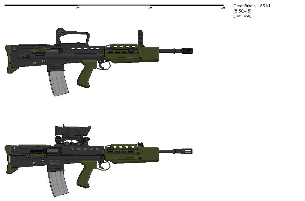 Sa80 Rifle Drawing Gunbucket SA80 by darthpandanl on DeviantArt