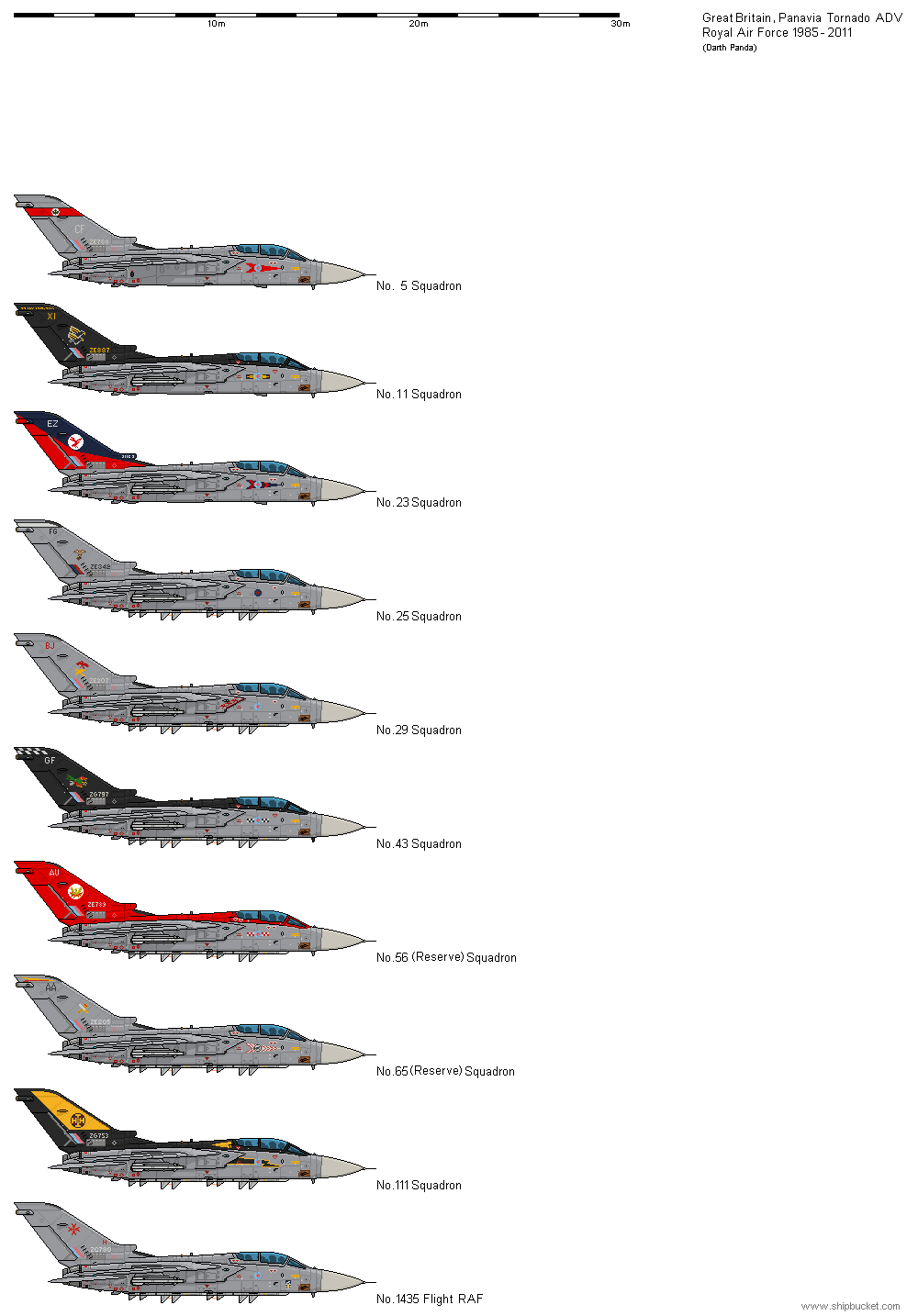 Royal Air Force Tornado ADV Squadrons