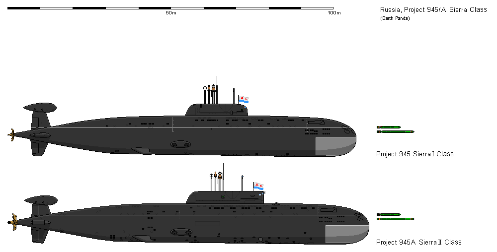 Project 945 Sierra Class Submarine by darthpandanl on DeviantArt