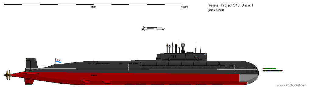Project 949 Oscar Cruise Missile Submarine by darthpandanl on DeviantArt