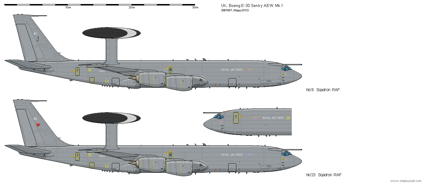 Boeing E 3d Sentry Aew Mk 1 By Darthpandanl On Deviantart