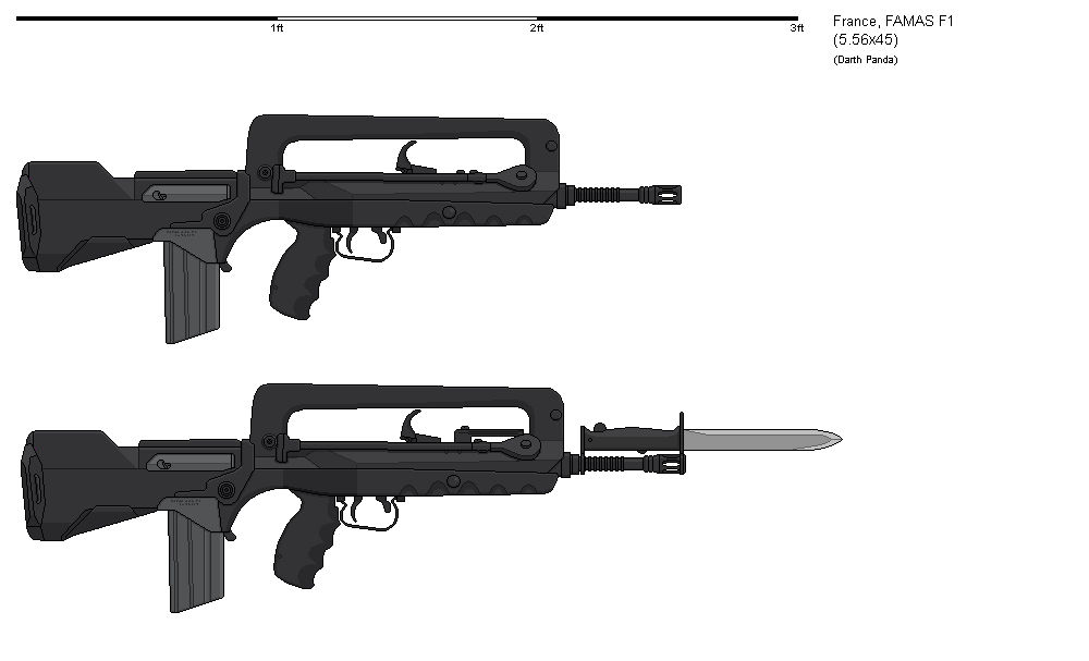 Gunbucket - FAMAS F1 by darthpandanl on DeviantArt