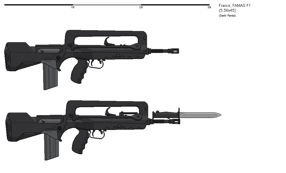 Gunbucket - FAMAS F1 by darthpandanl on DeviantArt