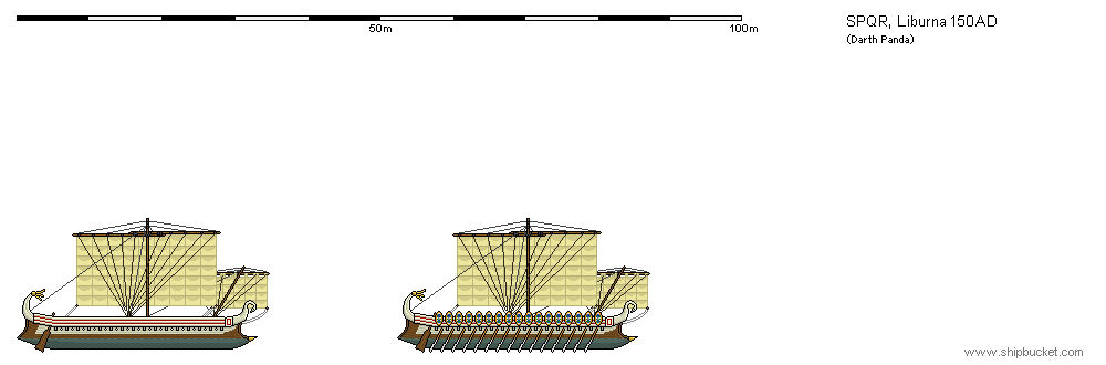 Roman Liburna 150AD by darthpandanl on DeviantArt