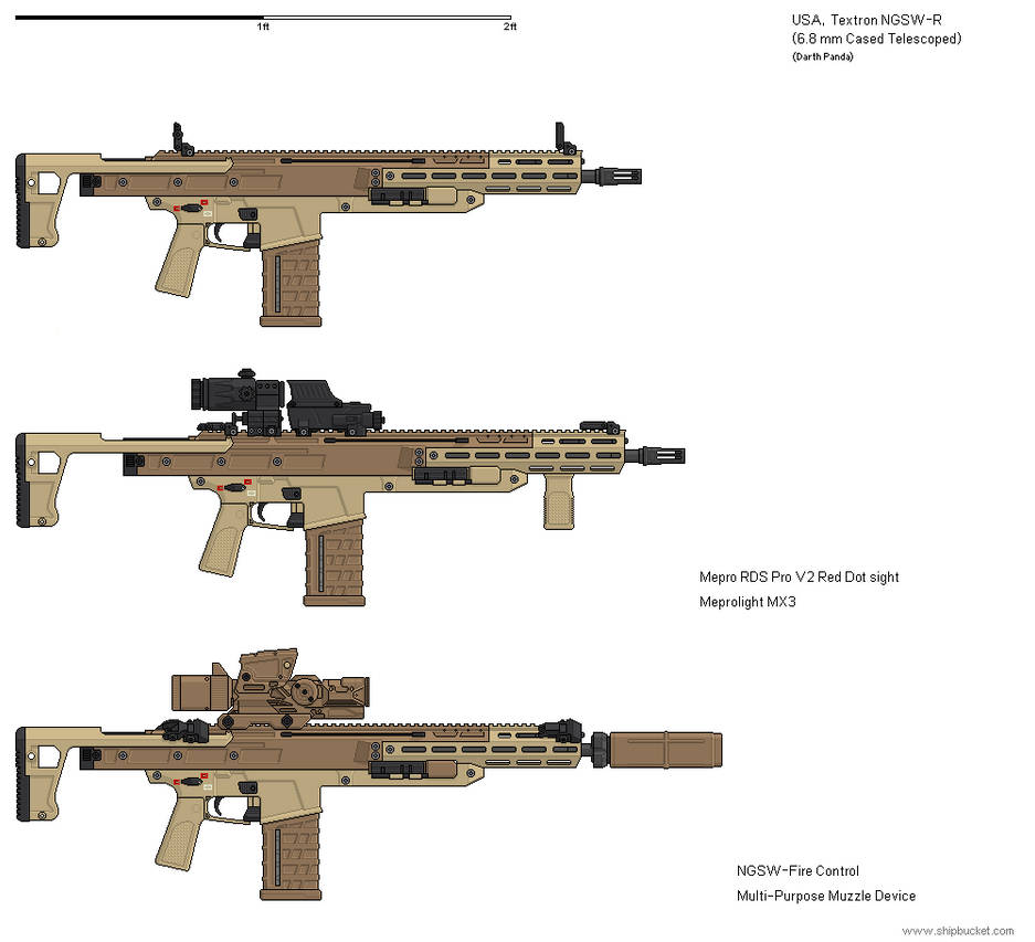 Gunbucket - Textron NGSW-R by darthpandanl on DeviantArt