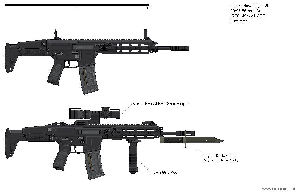 Howa Type 28 Gunbucket - Howa Type 20 by darthpandanl on DeviantArt