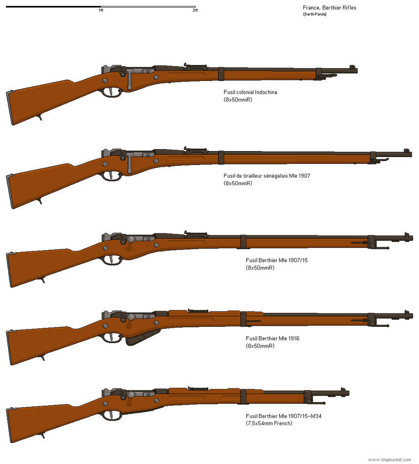 France - Berthier Rifle by darthpandanl on DeviantArt