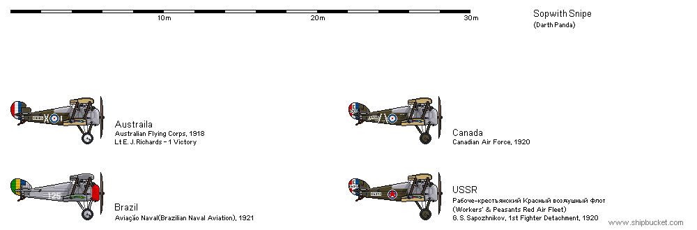 Sopwith Snipe - Various Operators by darthpandanl on DeviantArt