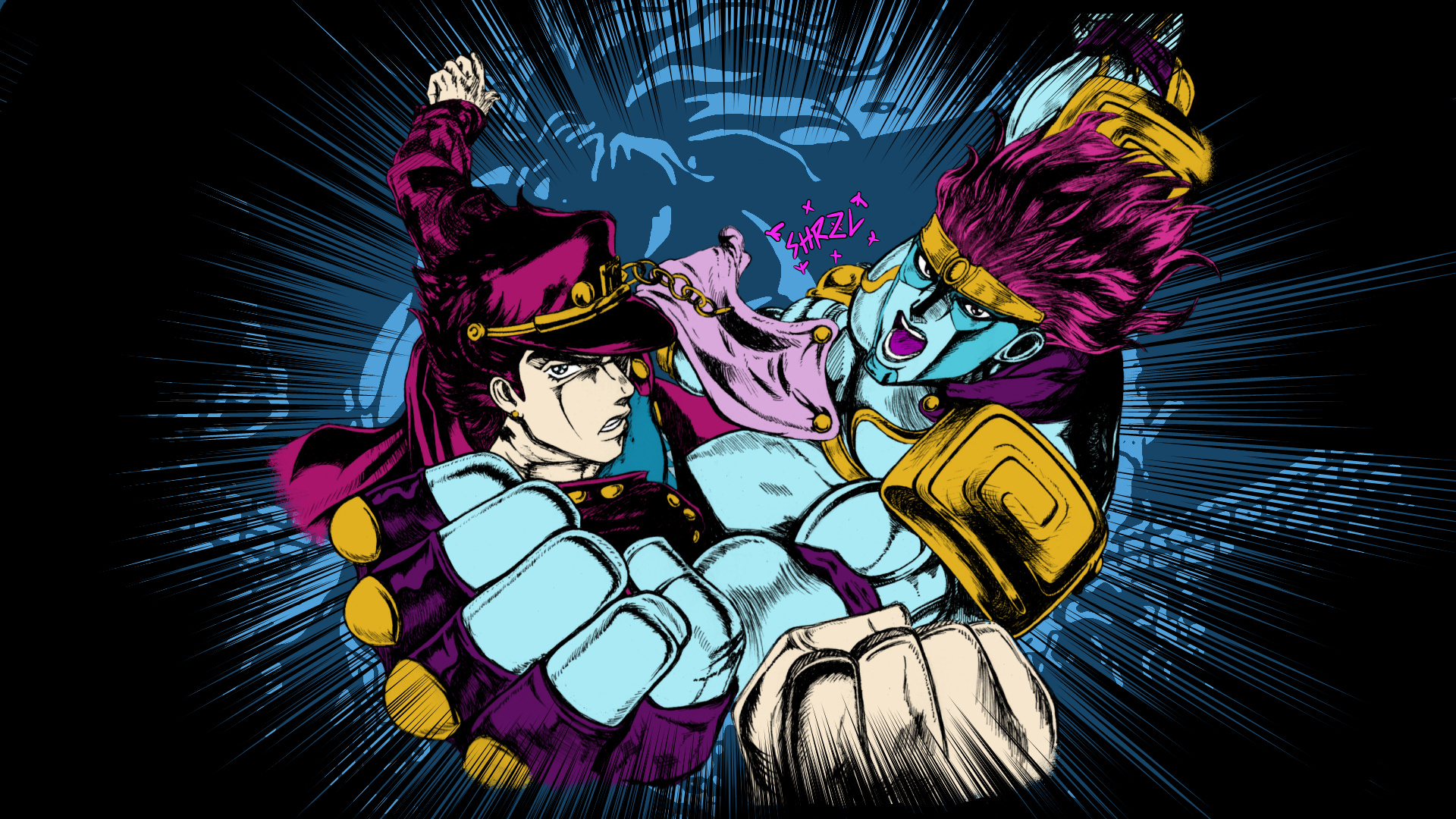 JOJO :: Jotaro Kujo and stand by Katong999 on DeviantArt