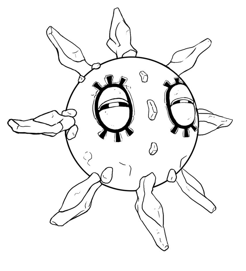 PKMN Solrock Lineart by LupynJax on DeviantArt