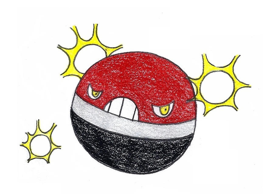 art goes here — convergent evolutions for voltorb and electrode