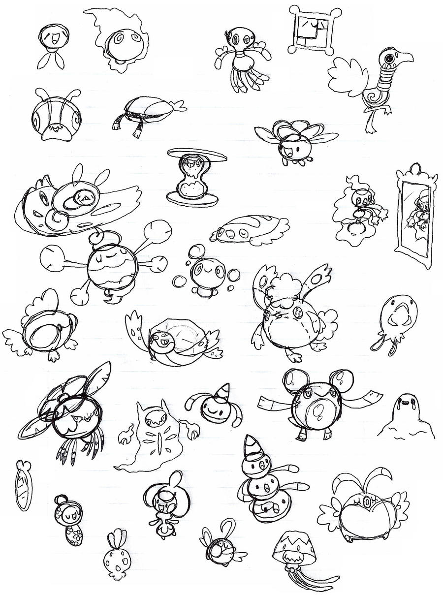 fanart fakemon sketch dumparoo by FrozenFeather on DeviantArt
