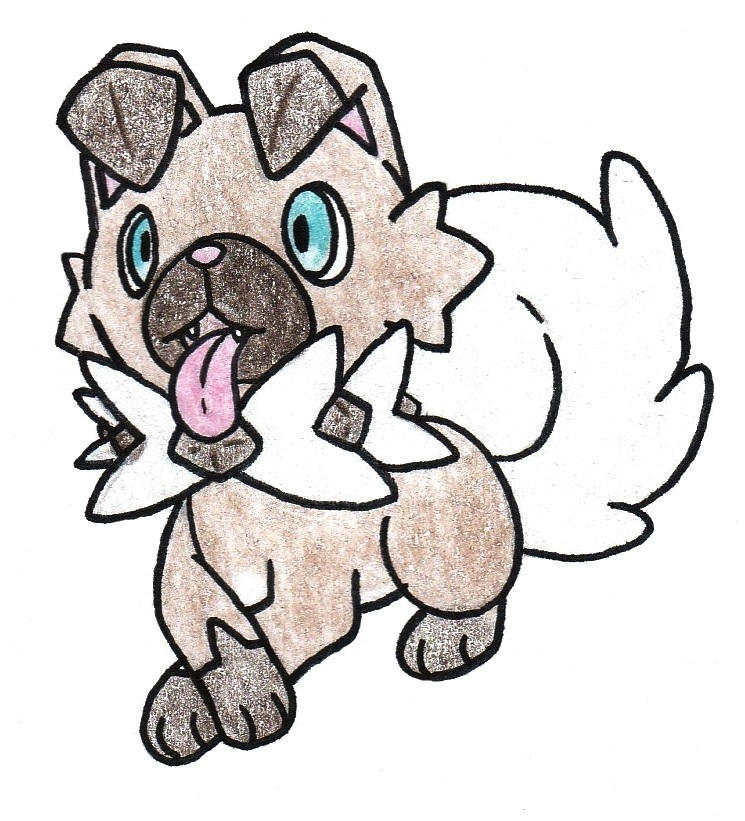 Rockruff Simple Rockruff by FrozenFeather on DeviantArt