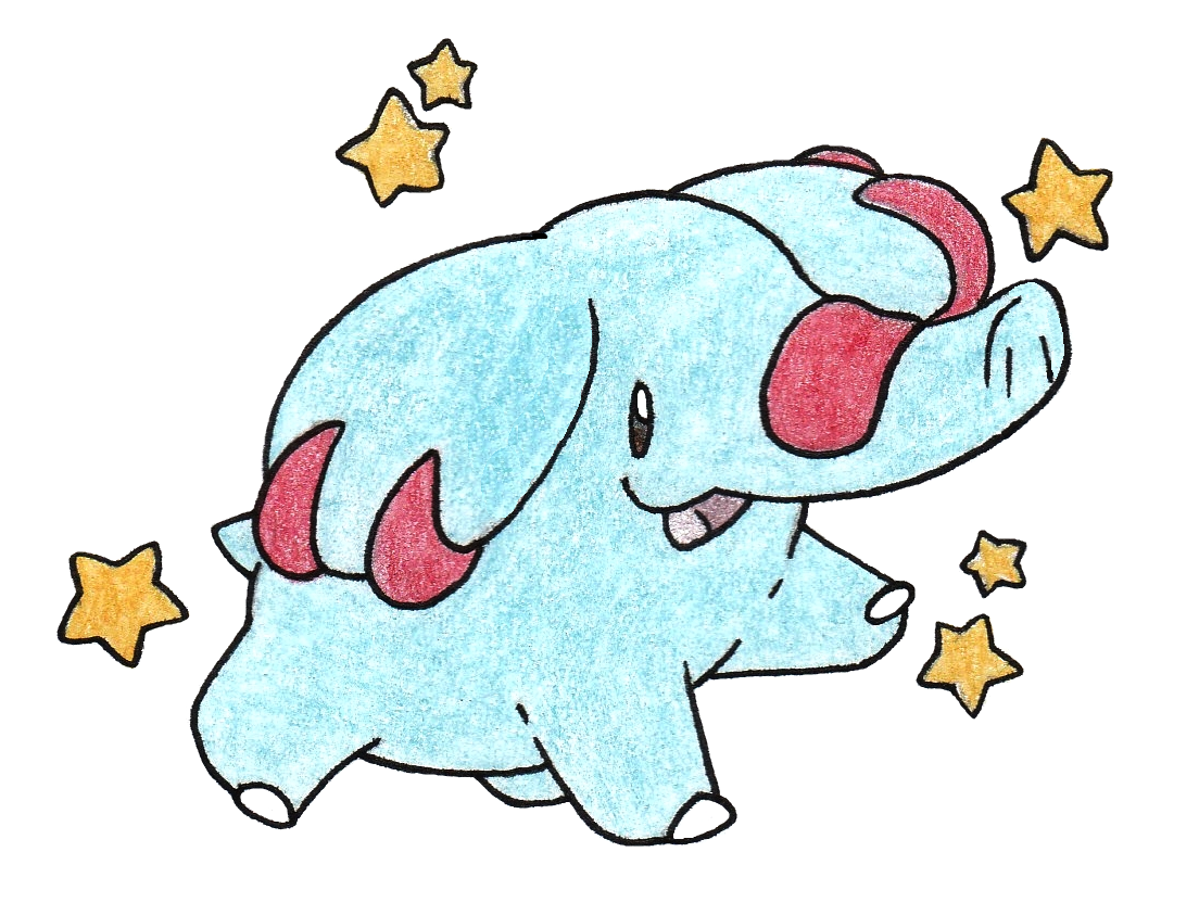 Day 39 Shiny Phanpy by FrozenFeather on DeviantArt