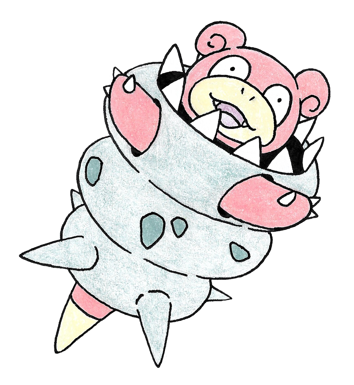 Mega Slowbro (or rather, Mega Shellder) by FrozenFeather on DeviantArt